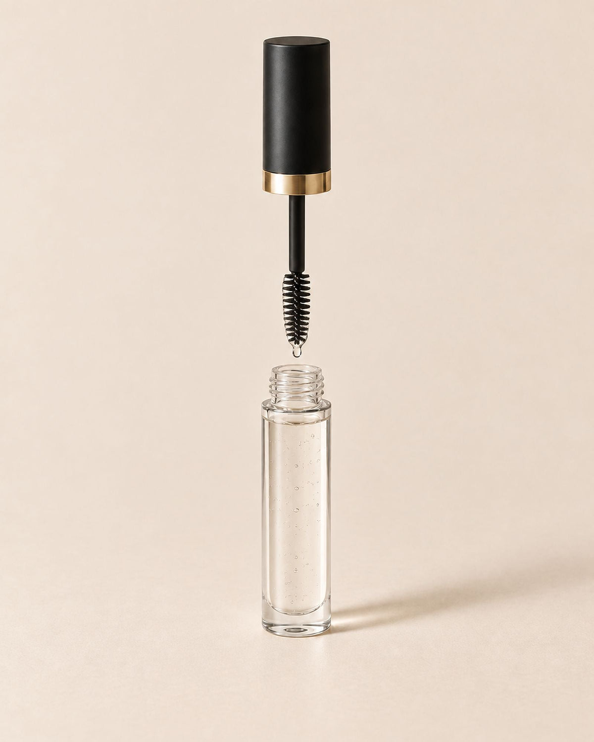 Gel Fixateur Sourcils, goupillon enduit de gel transparent