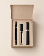 La Routine Regard, étui ouvert : crayon, gel et mascara
