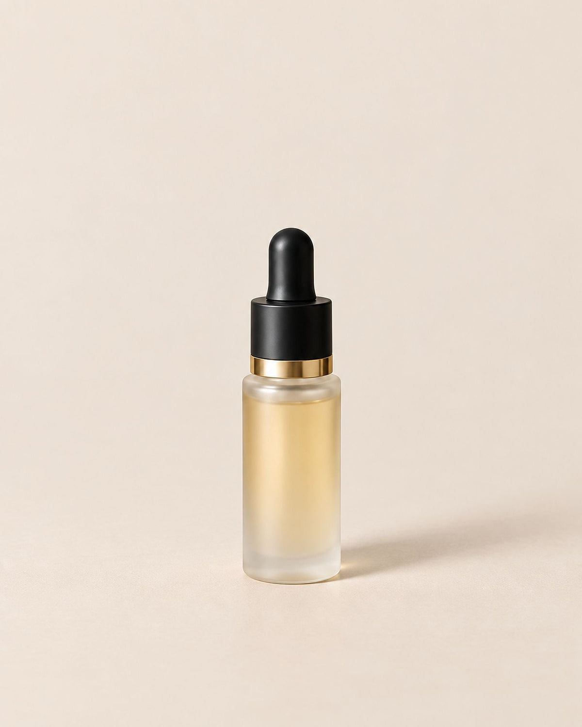 Sérum Soin Sourcils, flacon de verre dépoli ambré à pipette noire